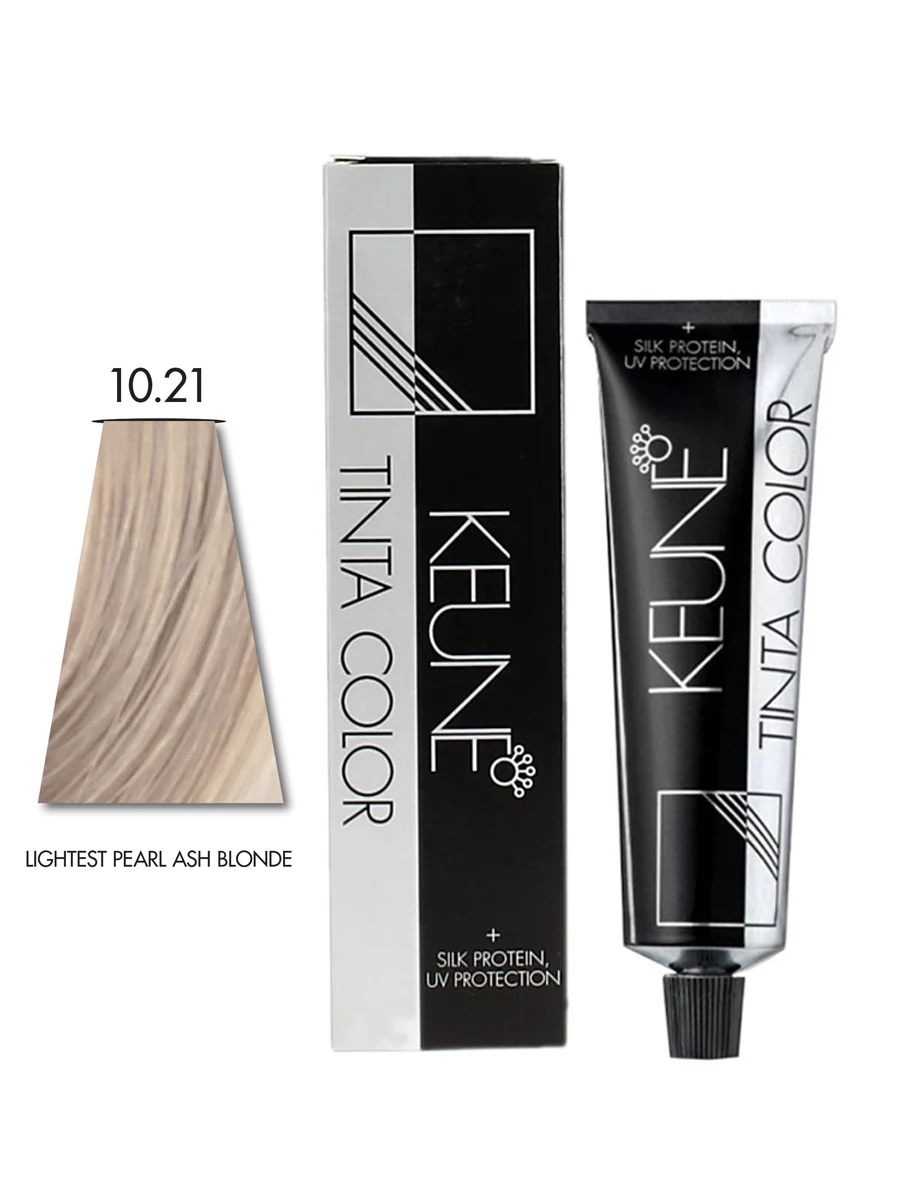 Keune Tinta Hair Color 10.21 Lightest Pearl Ash Blonde