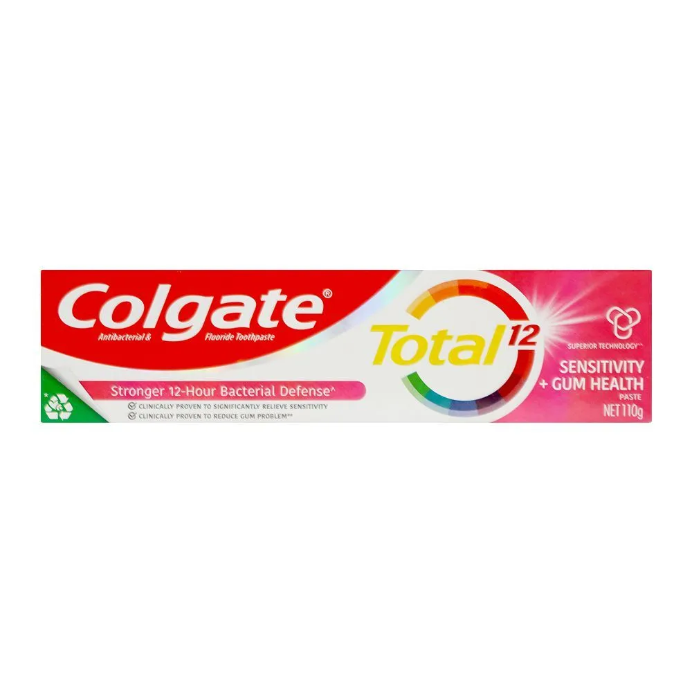 Colgate Toothpaste Total 12 + Sensitivity Gum Health 110G