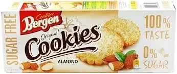 Bergens Cookies Almond 0% Sugar 135G