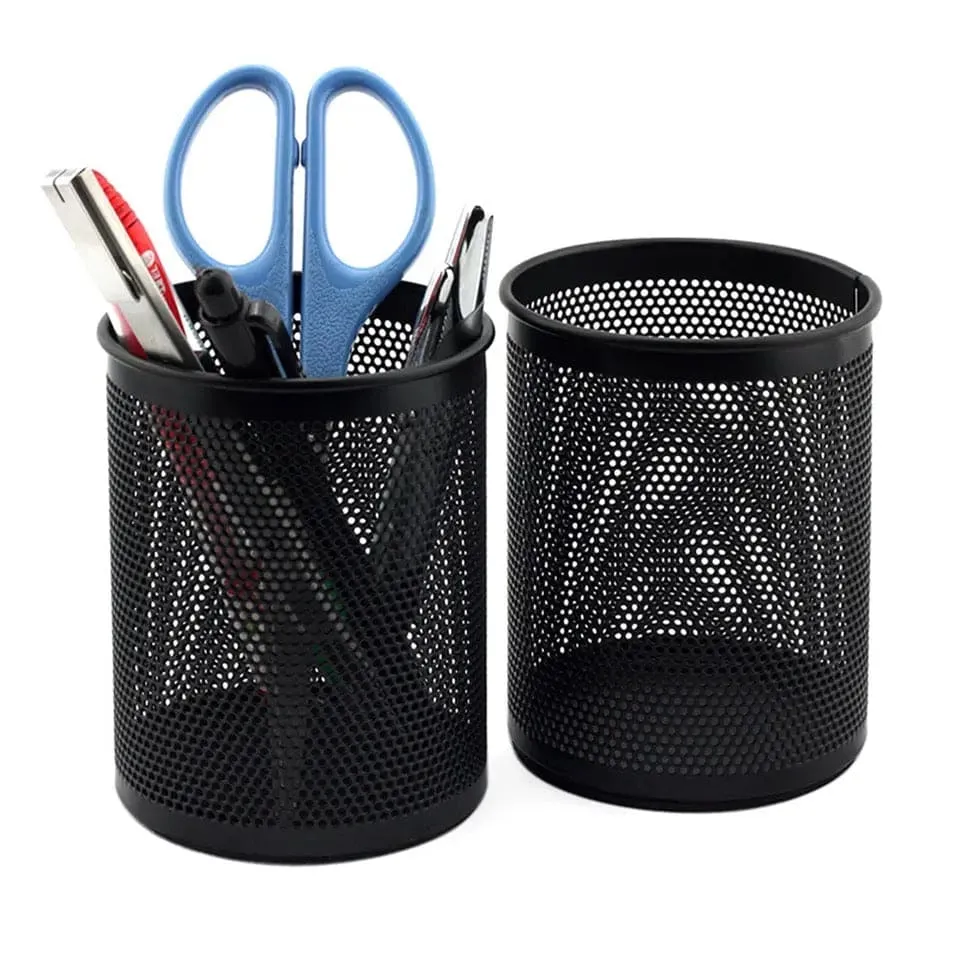 Office Pen Holder Stand Black Jalee Round