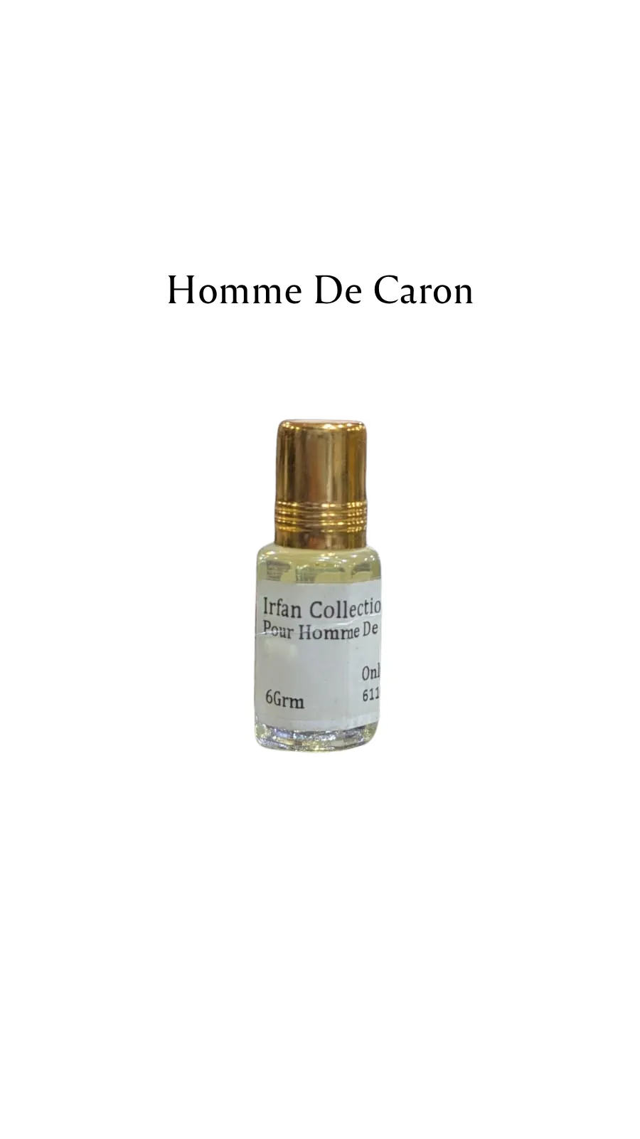Concentrated Perfume Oil Attar Pour Homme De Caron French Only-F 6ML