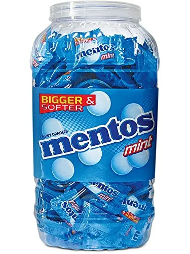 Mentos Jumbo Chewy Mint Candy Jar 540G