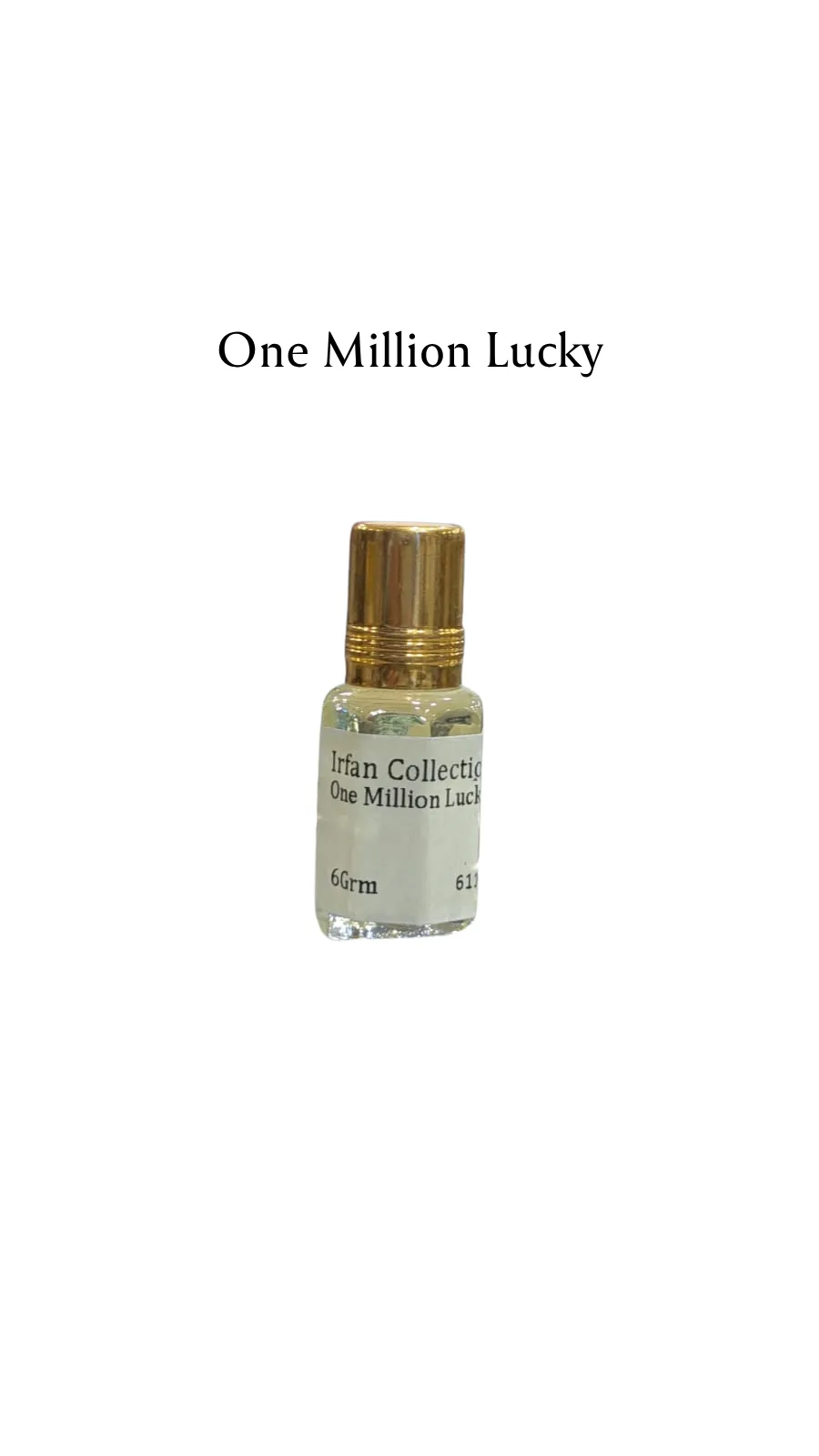 Concentrated Perfume Oil Attar One Million Lucky French Paco Rabanne Charabot 6ML