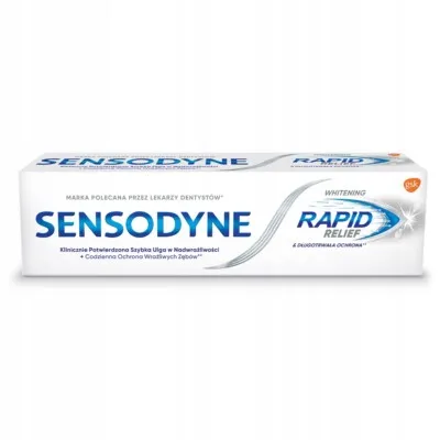 Sensodyne Toothpaste Rapid Relief Whitening 75ML