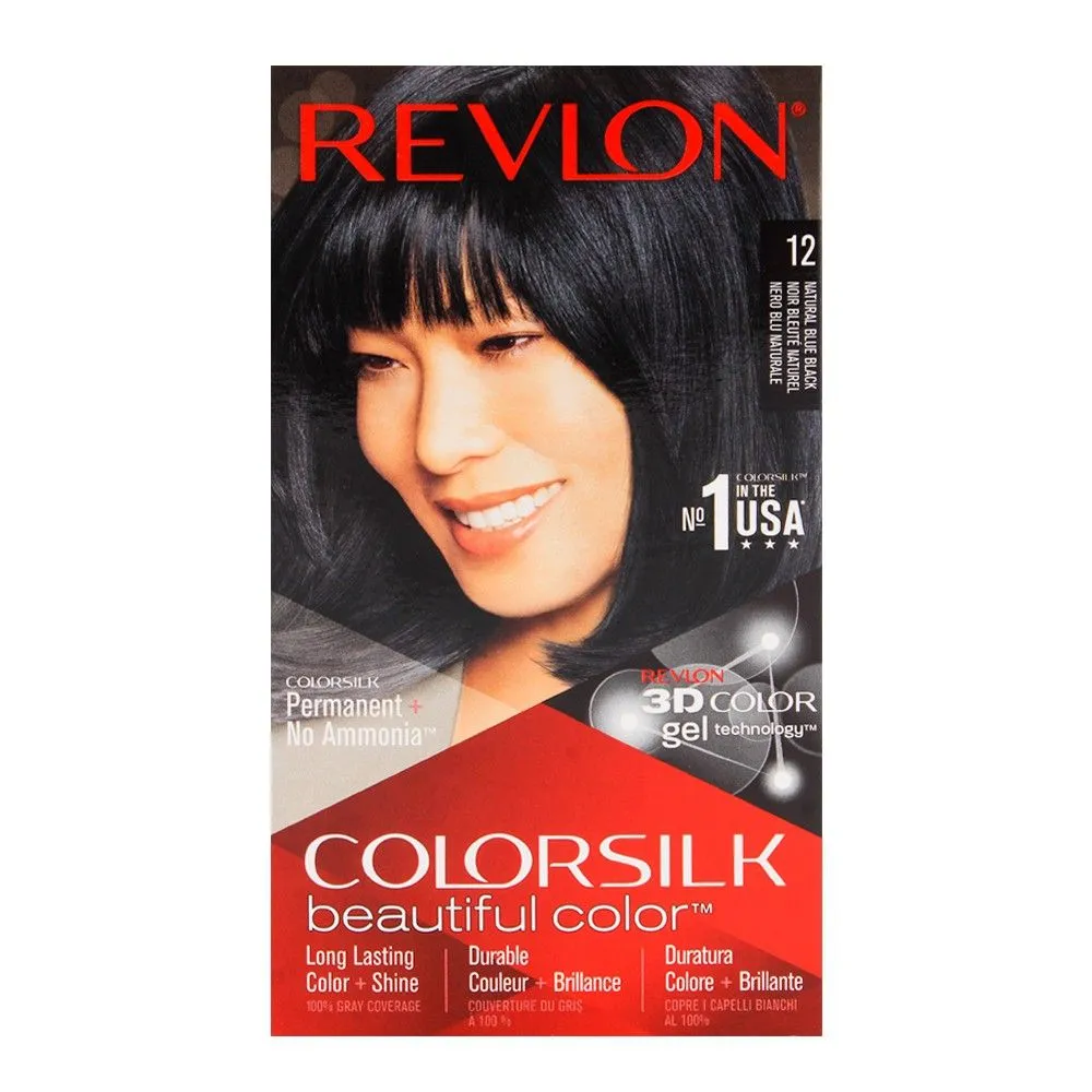 Revlon Color Silk Natural Blue Black Hair 12