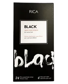 Rica Wax Strips 24PC Black