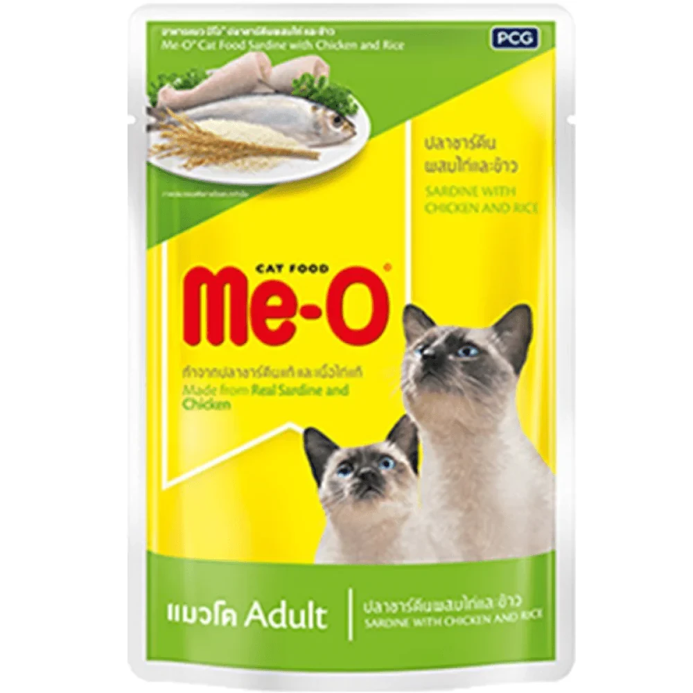 Meo Cat Food Jelly Sardine With Chicken And Rice 80G