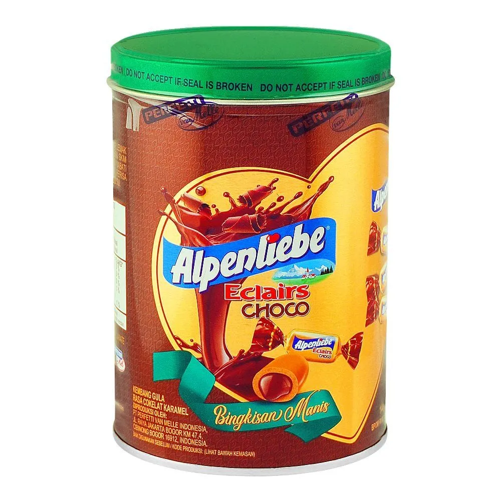 Alpenliebe Chocolate Tin Eclairs Choco 144G