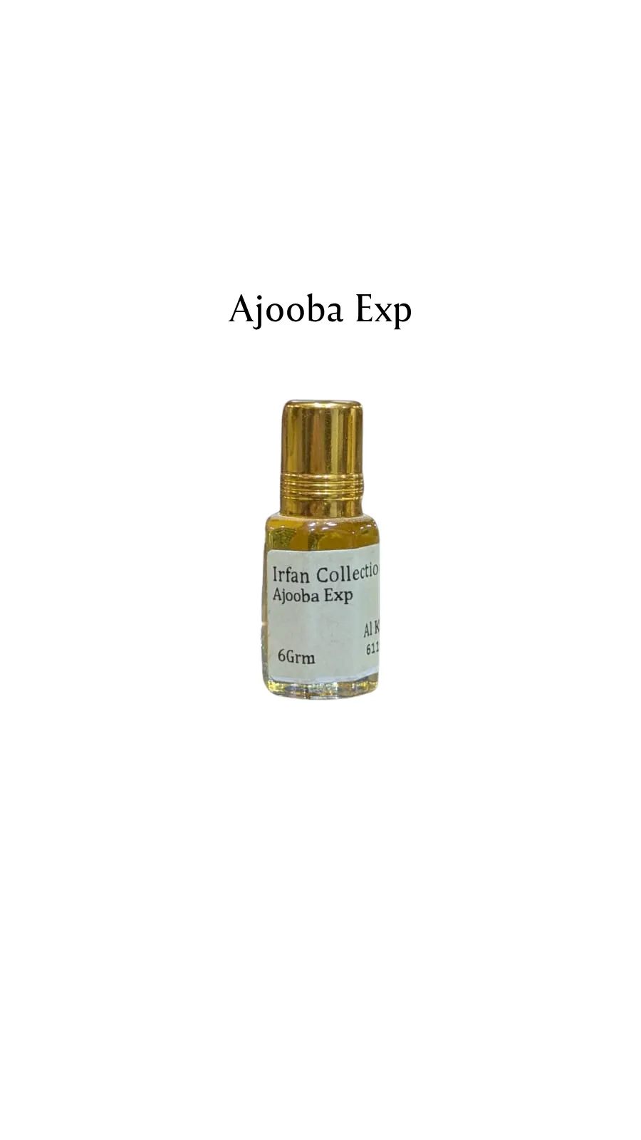Concentrated Perfume Oil Attar Ajooba Exp Specialities Alkhaleej French Expressions 6ML