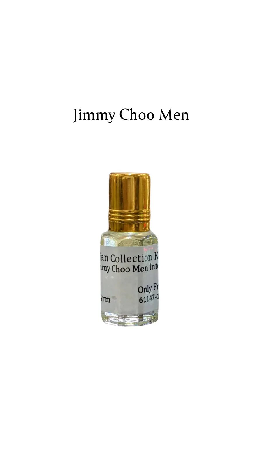 Concentrated Perfume Oil Attar Jimmy Choo Men Intense French Jimmy Choo Only-F 6ML