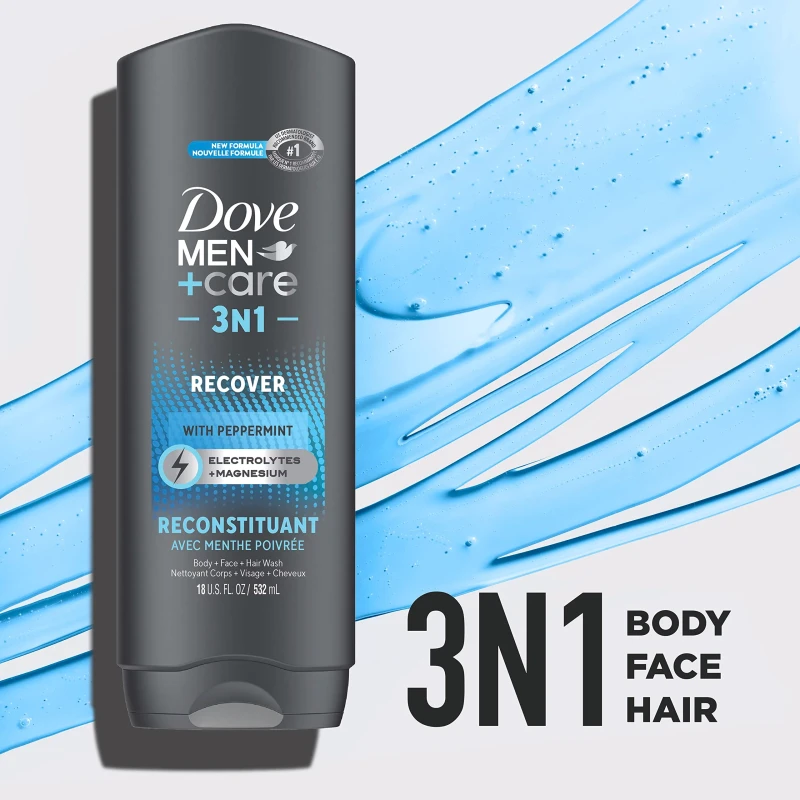 Dove Body Wash USA Mencare Recover 3 IN 1 532ML