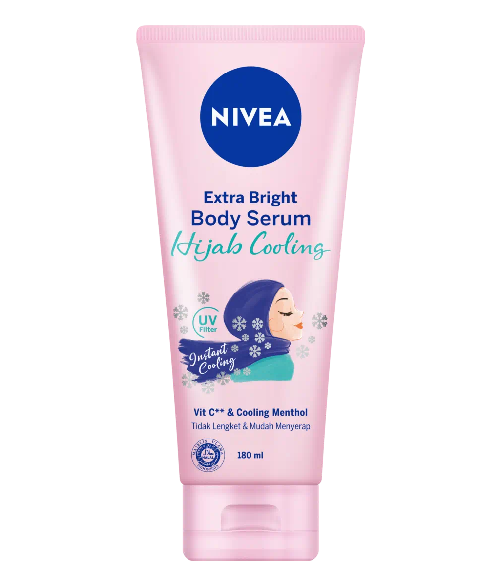Nivea Body Serum Lotion Extra Bright Hijab Cooling 180ML
