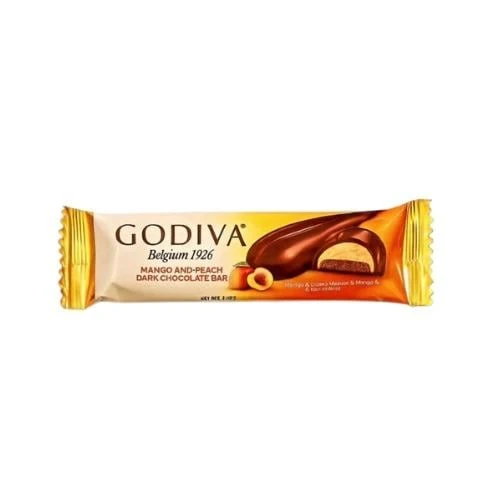Godiva Dark Chocolate Bar Mango And Peach Flavor 35G