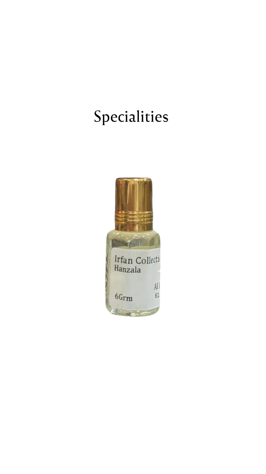 Concentrated Perfume Oil Attar Hanzala Specialities Alkhaleej 6ML