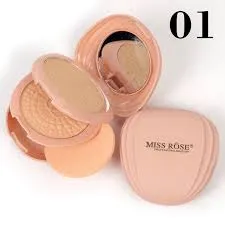 Miss Rose Face Powder 2In1 Pink Metallic 03 7003-051N13