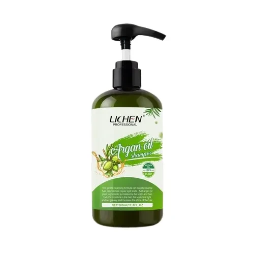 Lichen Shampoo Pump Argan Oil Green 500ML