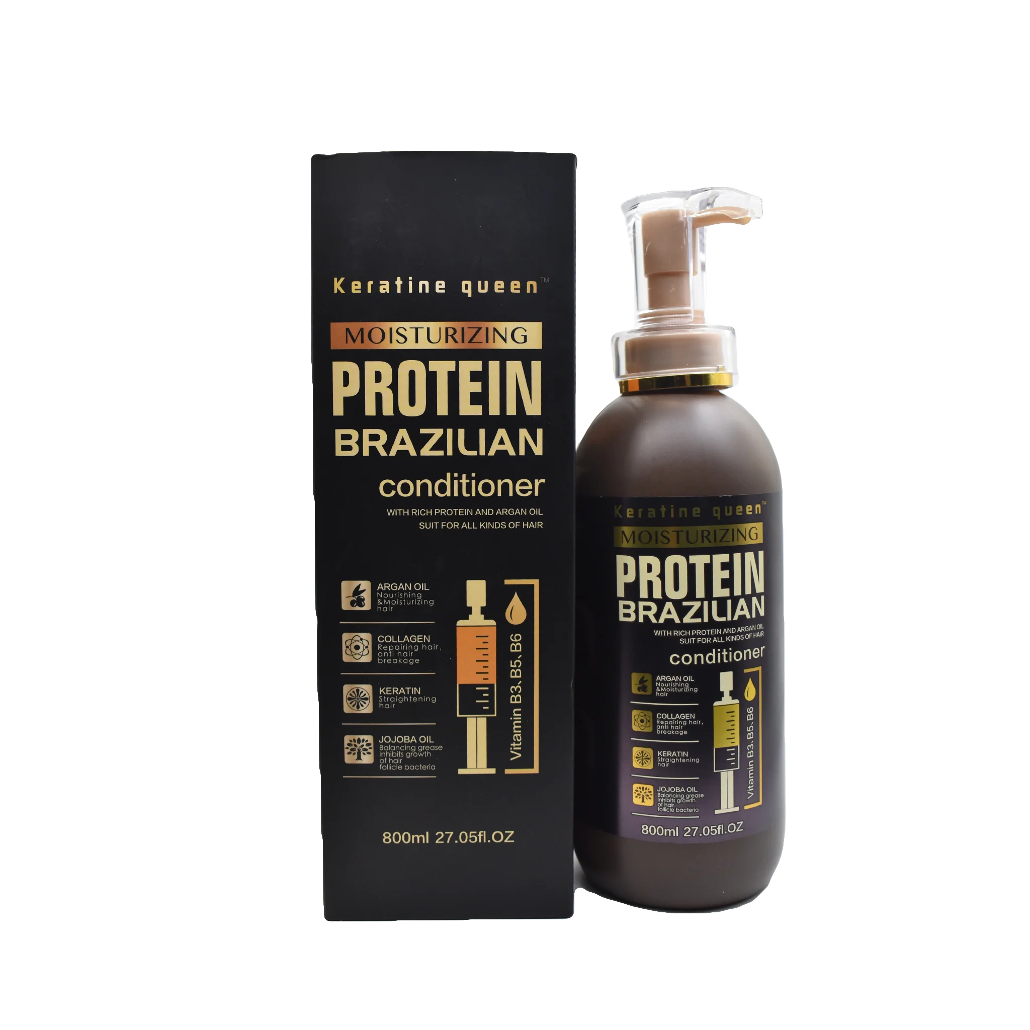 Keratine Queen Protein Brazilian Shampoo 800ML