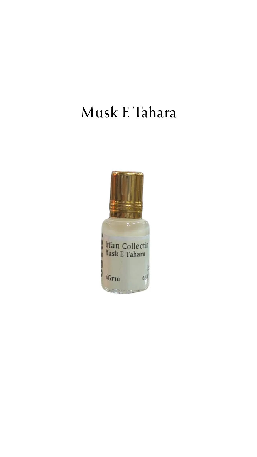 Concentrated Perfume Oil Attar Musk E Tahara Oriental Arabic-F Expressions 6ML