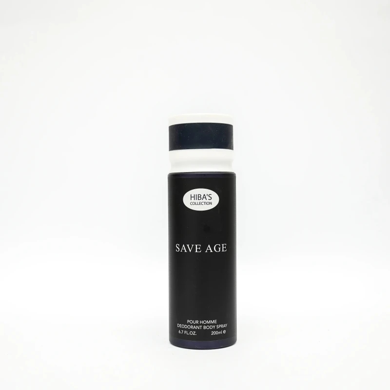 Hiba's Collection Deodorant Body Spray Homme Save Age 200ML