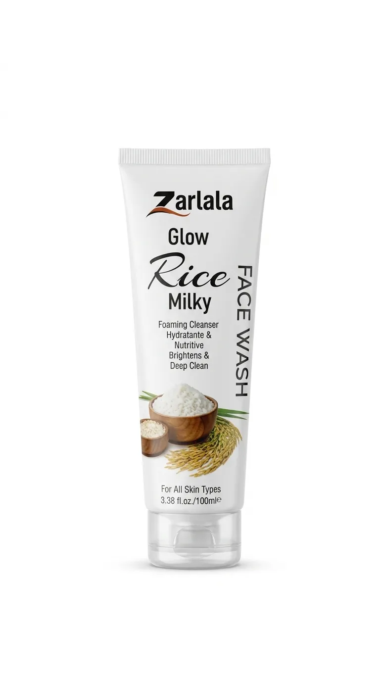 Zarlala Glow Face Wash Rice Milky 100ML