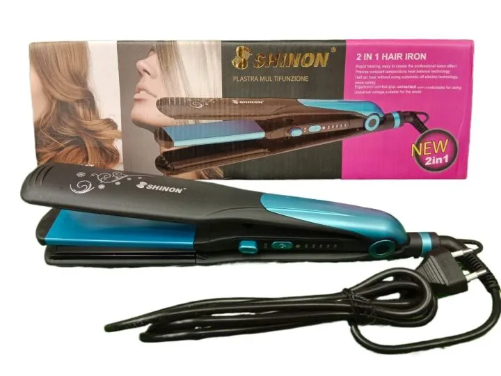 Shinon Hair Straightener And Curler machine 2in1 1818