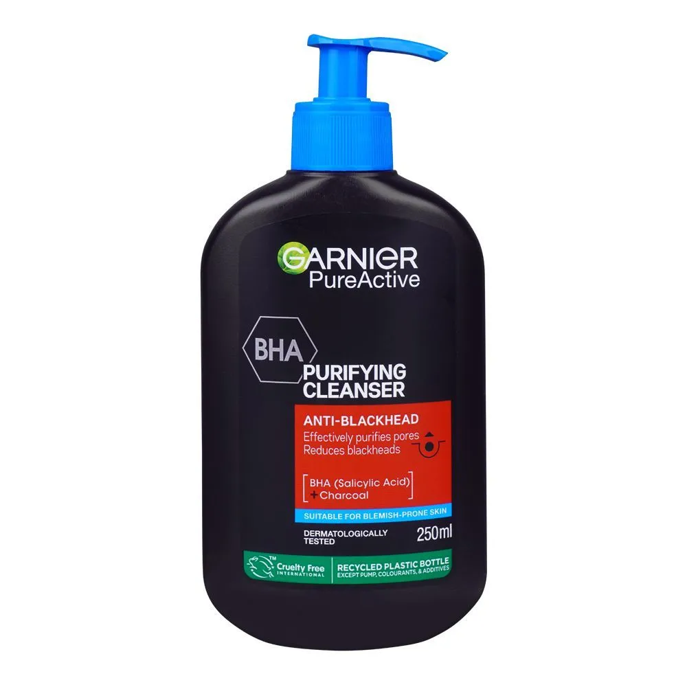 Garnier Face Cleanser Purifying Cleanser Anti Blackhead 250ml