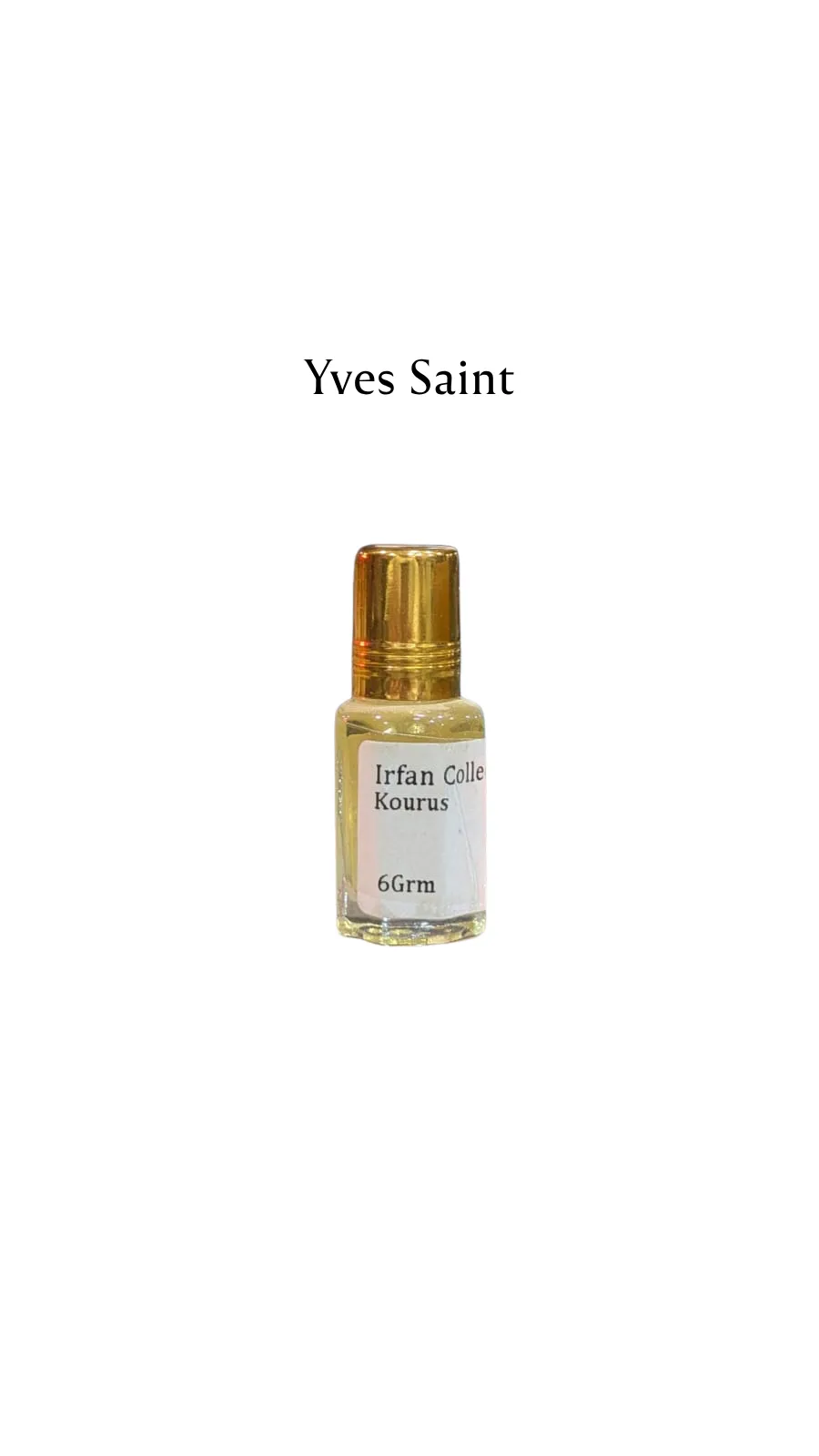 Concentrated Perfume Oil Attar Kourus French Yves Saint Laurent Charabot 6ML