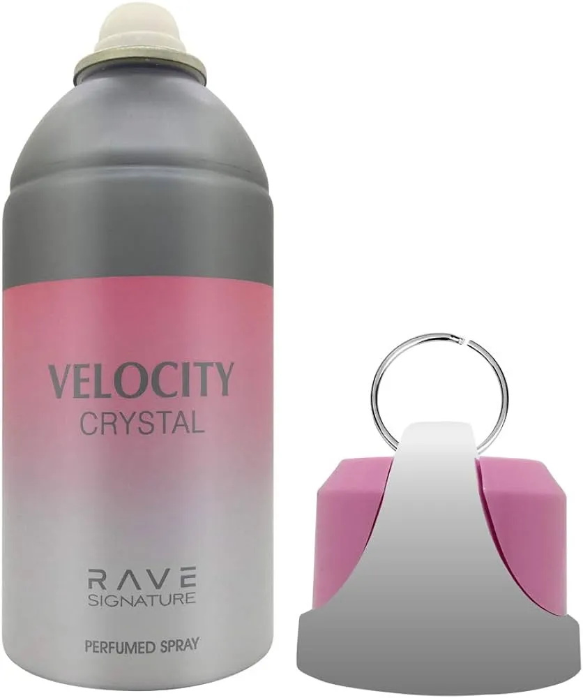 Rave Deodorant Body Spray Velocity Crystal 250ML