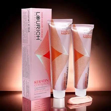 Lourich Professional Hair Color Cream 8.71 Light Blonde Coffee Ash 120ML