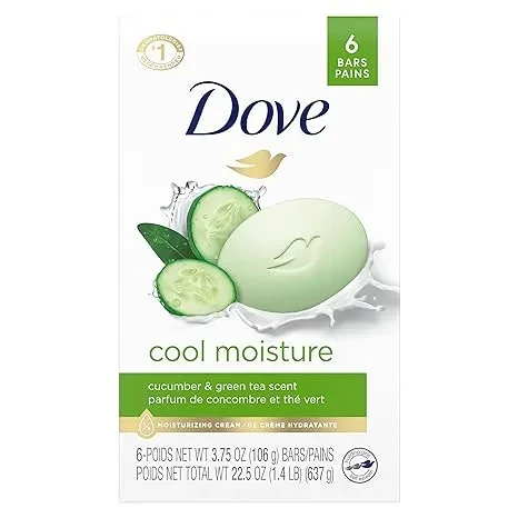 Dove Soap Cool Moisture Cucumber And Green Tea USA 106G