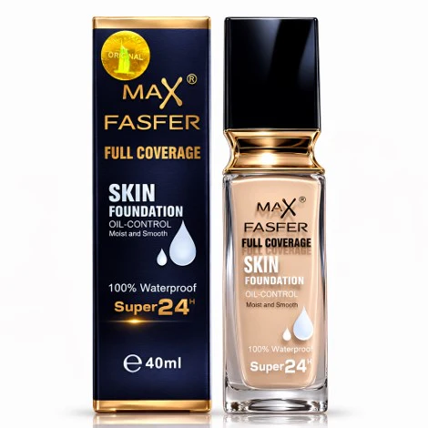 Max Fasfer Foundation Liquid Full Coverage 40ML