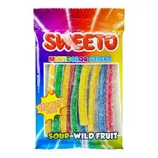 Sweeto Jelly Multicolor Sticks 80G