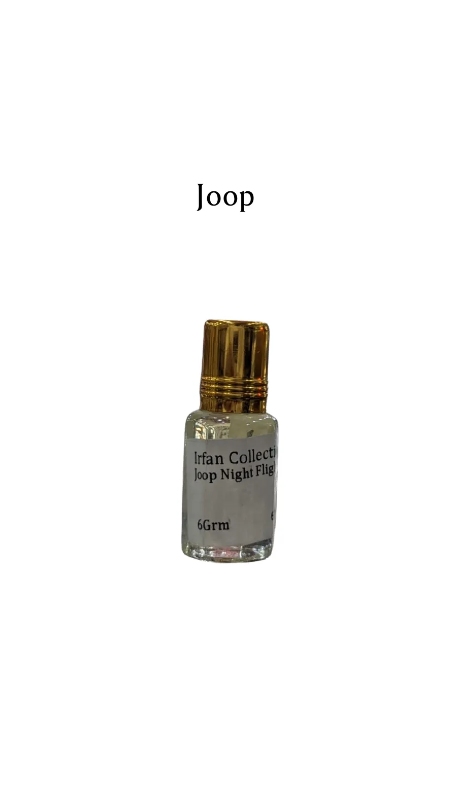 Concentratef Perfume Oil Attar Joop Night Flight French Joop Charabot 6ML