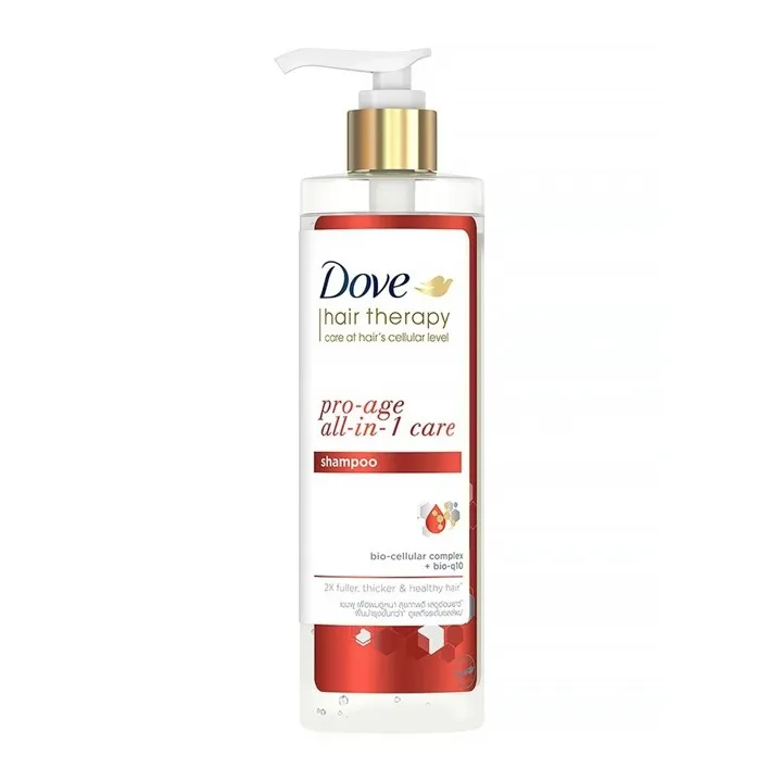 Dove Shampoo Hair Therapy Pro Age All In One Care 380ml.