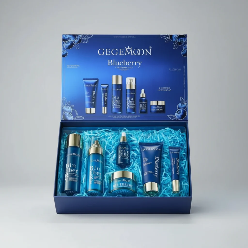 Gegemoon Blueberry Hyaluronic Acid Moist Anti Oxidant 6Pcs Facial Kit