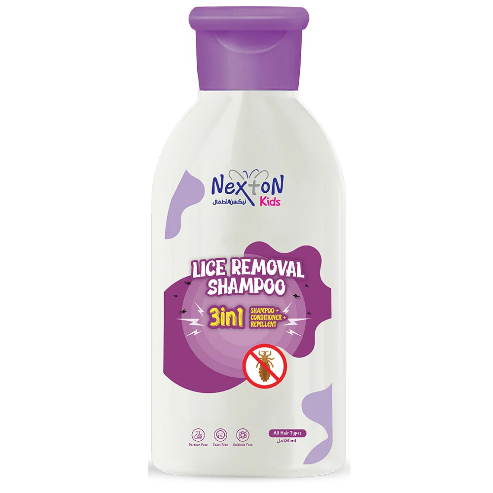 Nexton Kids 3in1 Shampoo Lice Removal Conditioner Body Wash 125ML