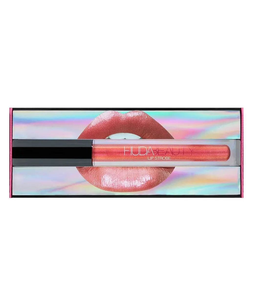 Huda Beauty Lip Strobe Metallic Lip Gloss Saucey 4ML