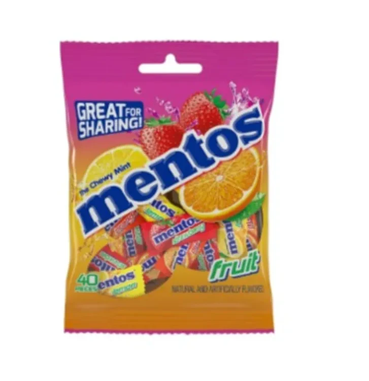 Mentos Chewy Candies Pouch Fruit And Nut