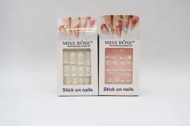 Miss Rose Nails Pre Glued 12S French