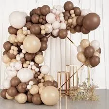 Birthday Celebration Ballon 10pcs Coffee Dark