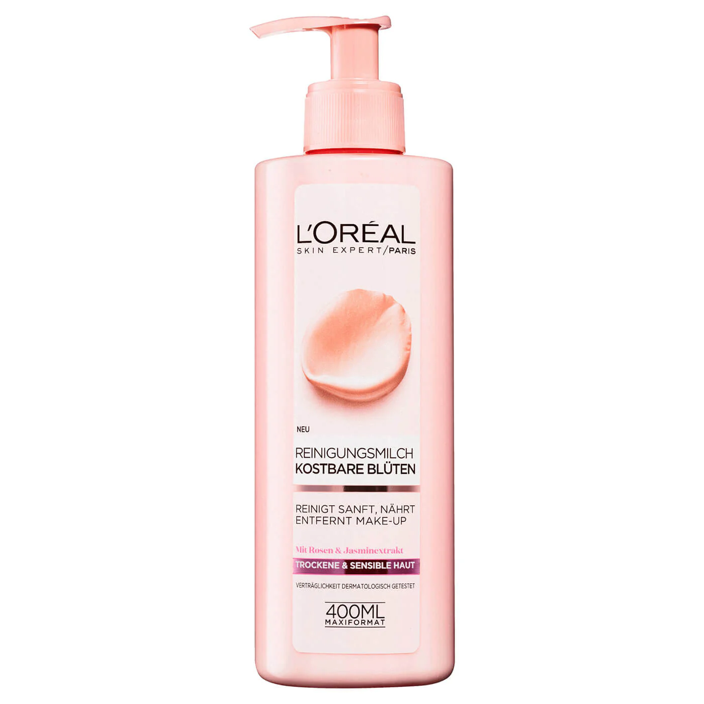 Loreal Cleansing Milk Fine Flower Rose And Jasmine 400Ml