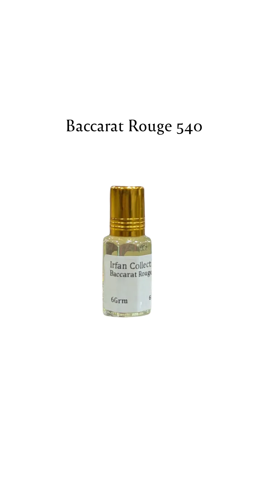 Concentrated Perfume Oil Baccarat Rouge 540 Maison Francis Kurkdjian Expressions 6ML