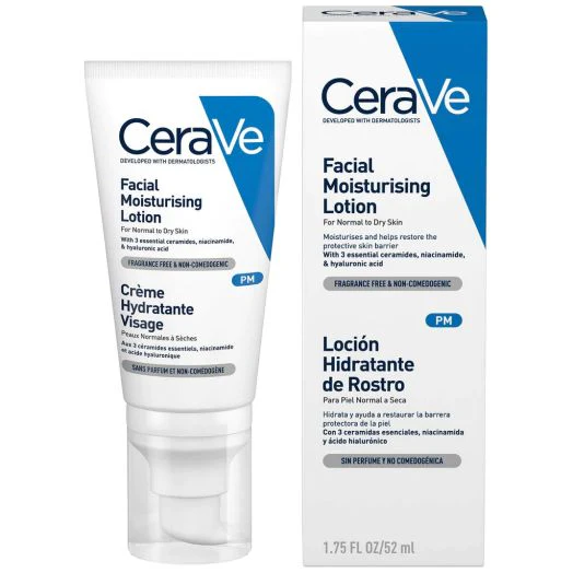 CeraVe Facial Moisturising Lotion Normal To Dry Skin PM 52ML