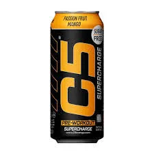 C5 Pre-Workout Supercharge Energy Drink Passion Fruit Mango 473ML