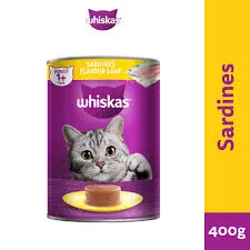 Whiskas Cat Jelly Tint Sardines Flavour Loaf 400G