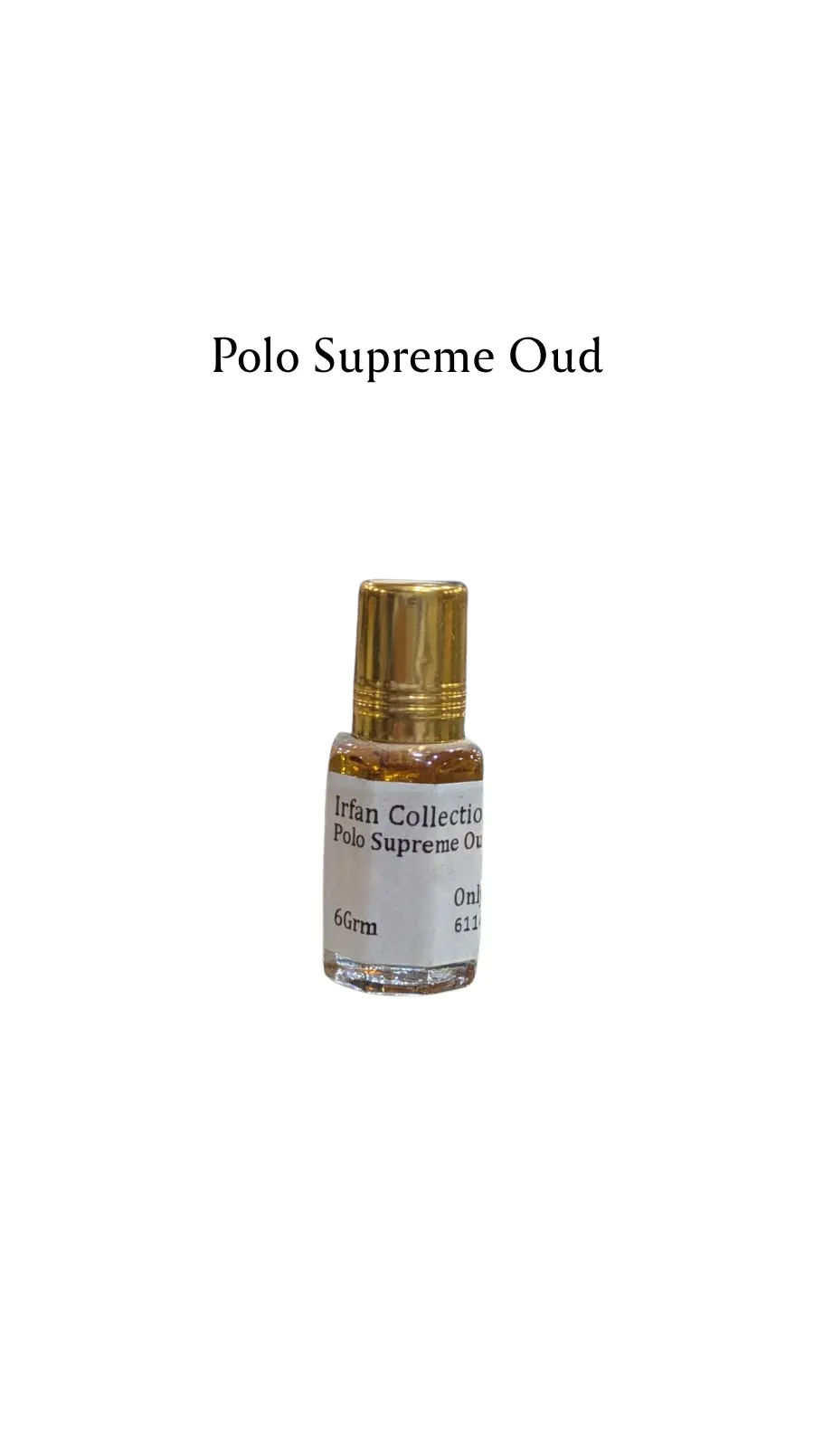 Concentrated Perfume Oil Attar Polo Supreme Oud French Ralph Lauren Only-F 6ML