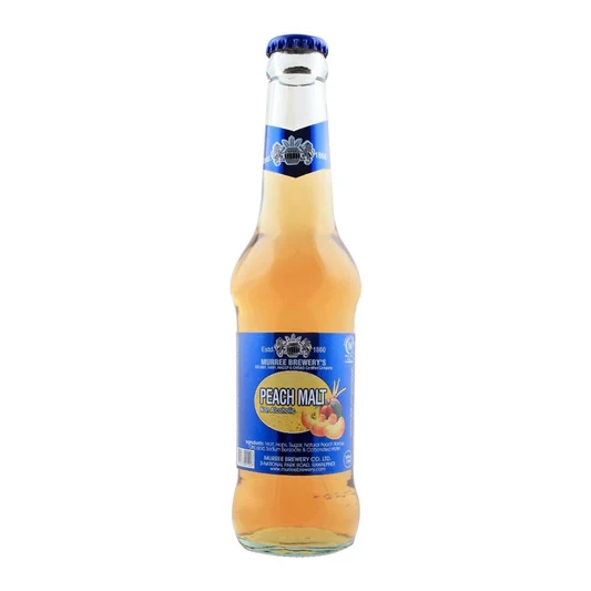 Murree Brewery Glass Bottle Peach Malt 250ML