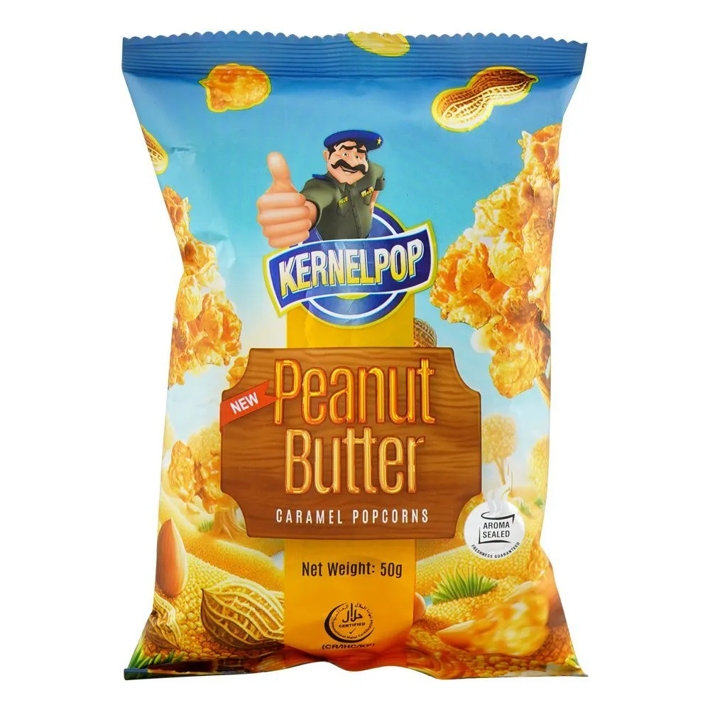 Kernelpop Caramel Popcorns Peanut Butter 50G