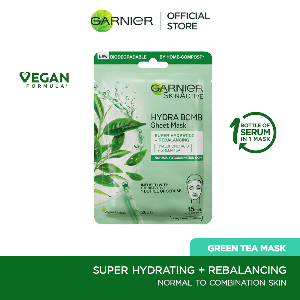 Garnier Sheet Mask Hydra Bomb Super Hydrating + Rebalancing 28G