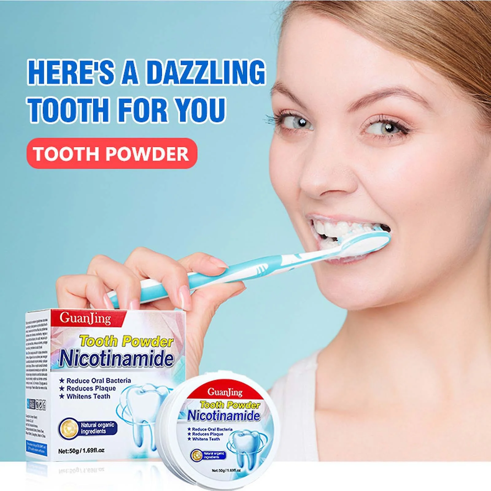 Guanjing Tooth Powder Nicotinamide 50G
